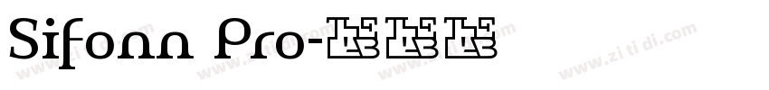 Sifonn Pro字体转换